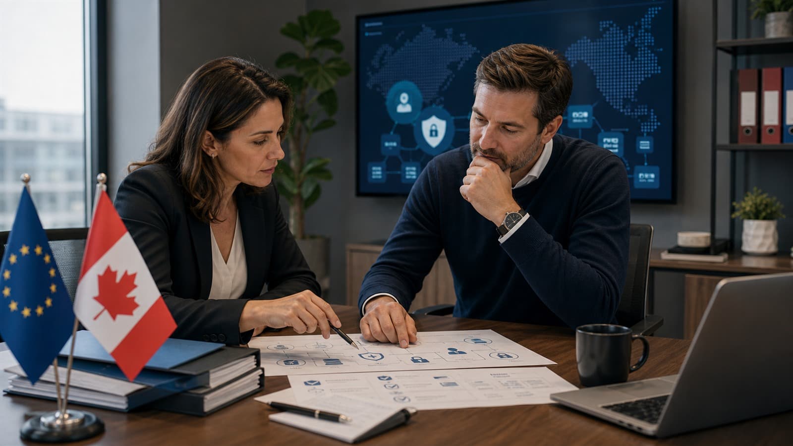 AVG & PIPEDA-conforme AI-verkoopagent: technische architectuur