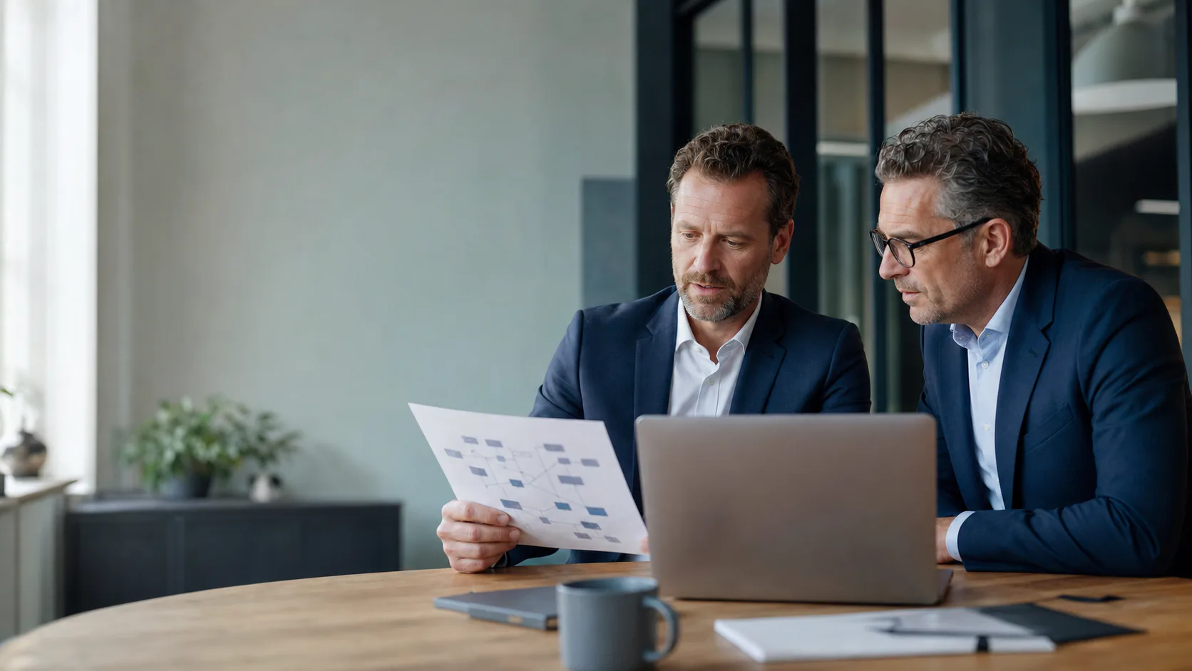 Deux spécialistes B2B analysent les comptes à cibler avant une campagne de génération de leads.
