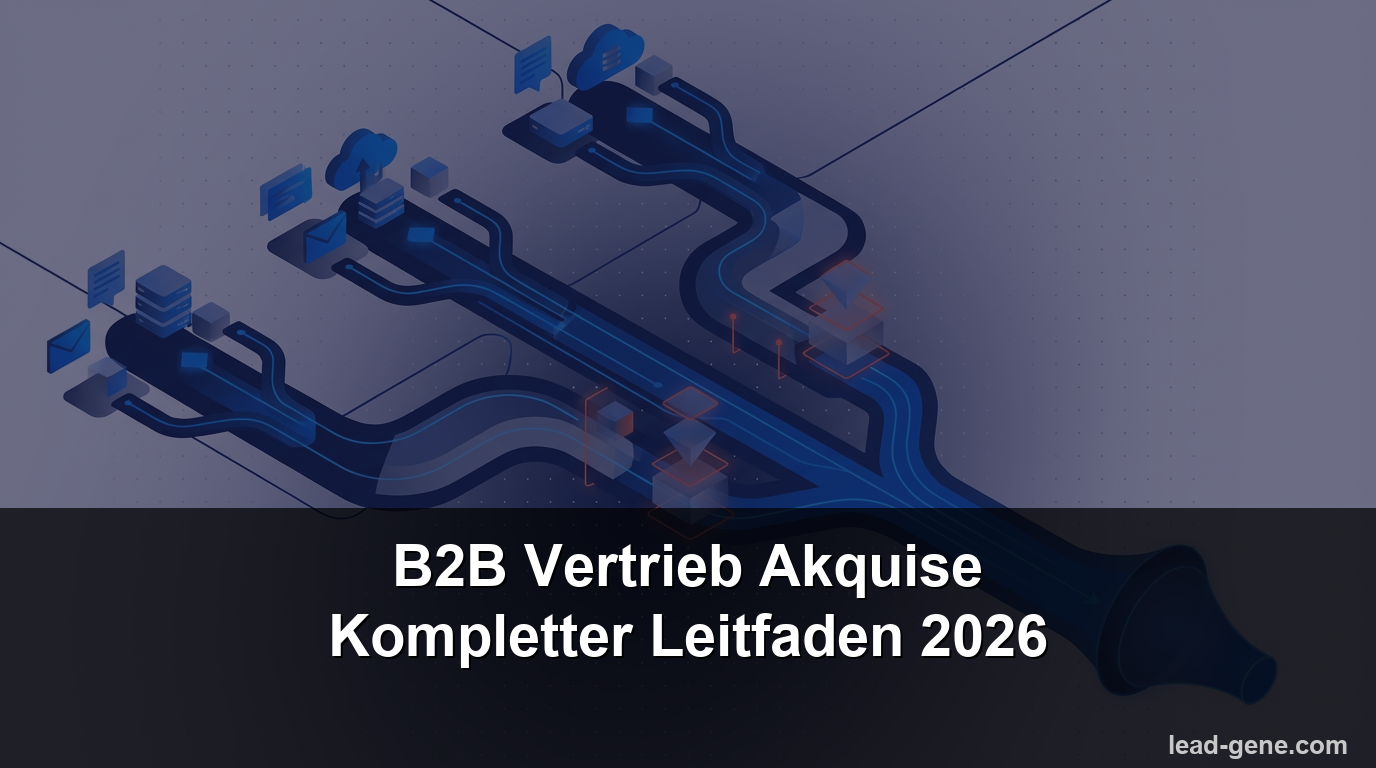 B2B Vertrieb Akquise: Der komplette Leitfaden 2026