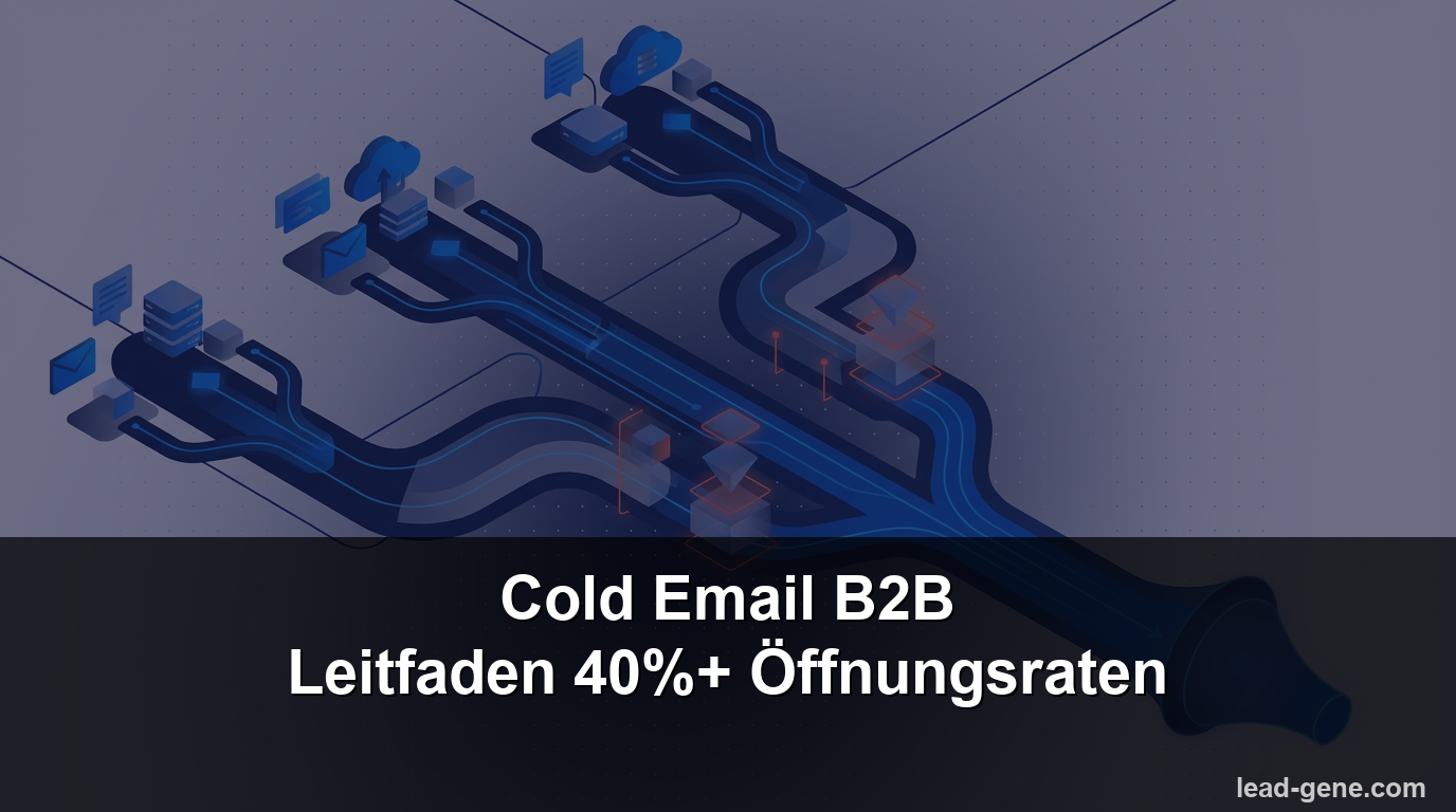 Cold Email B2B: Der vollständige Leitfaden für 40%+ Öffnungsraten 2026