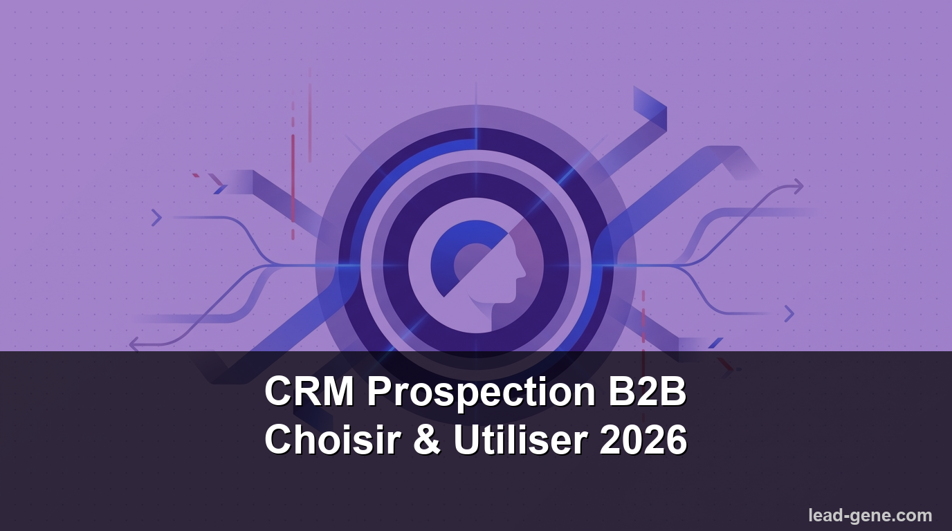 CRM Prospection B2B : Choisir et Utiliser son CRM Commercial en 2026