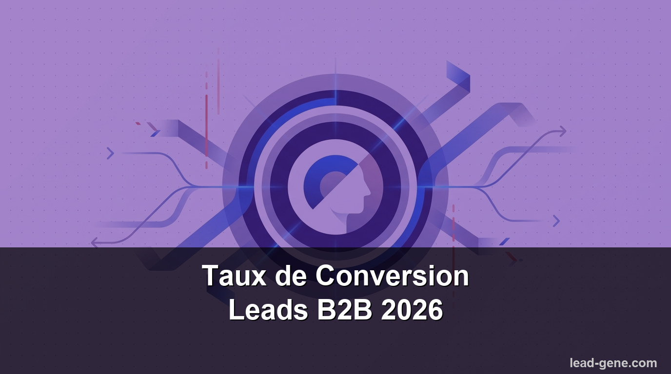 Taux de Conversion Leads B2B : Benchmarks Sectoriels et Optimisation 2026